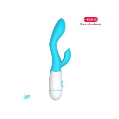 LADY VIBRADOR SILICONA 30 FUNCIONES TURQUESA NEZEND
