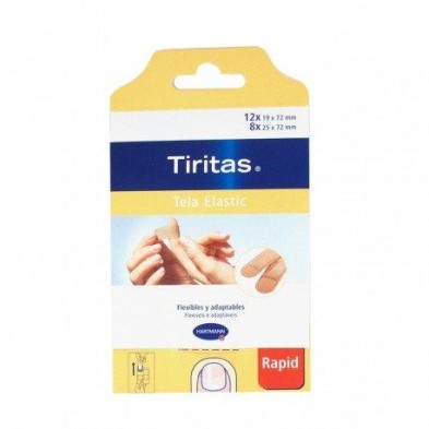 TIRITAS ELASTIC RAPID APOSITO ADHESIVO TEXTIL 20 UNIDADES