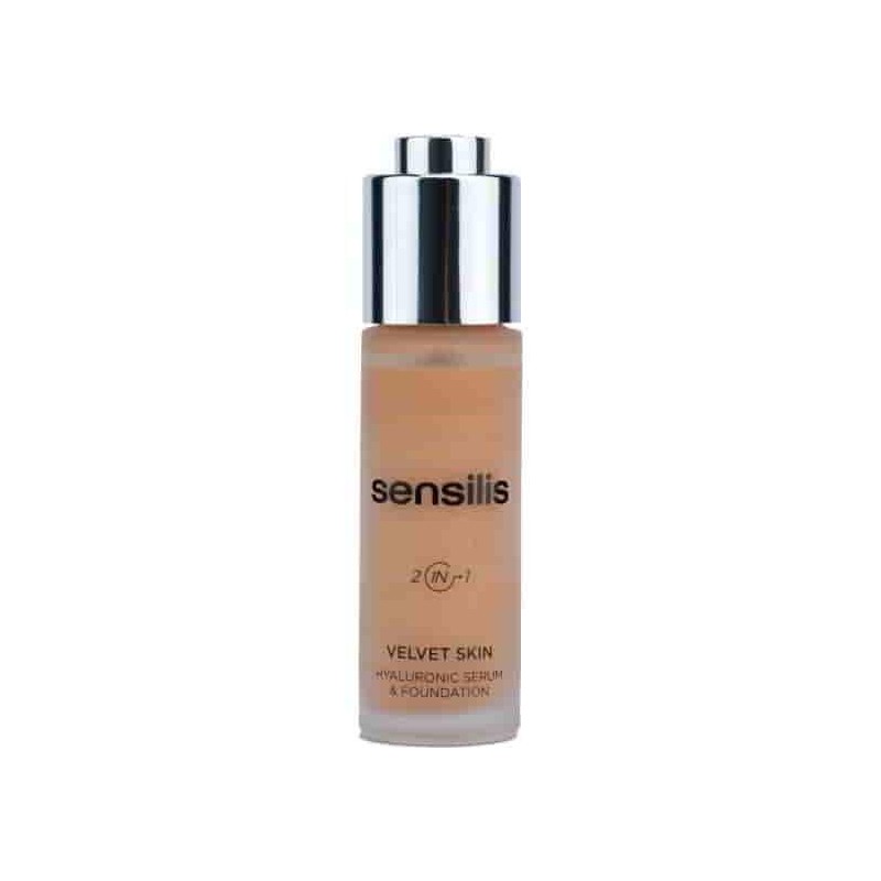 SENSILIS VELVET SKIN BASE DE MAQUILLAJE Y SERUM HIALURÓNICO 05 SAND 30ML
