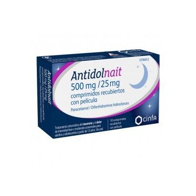 ANTIDOLNAIT 500 MG/25 MG 10 COMPRIMIDOS