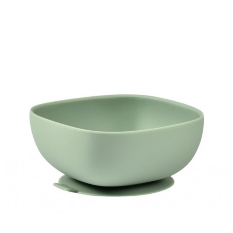 BEABA BOL SILICONA CON VENTOSA VERDE SALVIA