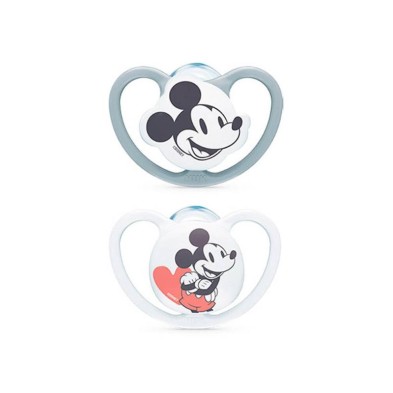 CHUPETE SILICONA NUK SPACE MICKEY 18 - 36 MESES 2 UNIDADES NIÑO