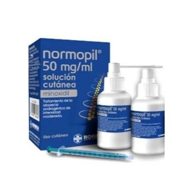 NORMOPIL 50 MG/ML 2 FRASCOS SOLUCION CUTANEA 90 ML