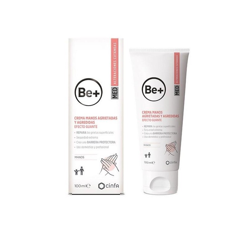 BE+ MED CREMA DE MANOS AGRIETADAS Y AGREDIDAS 1 TUBO 100 ML