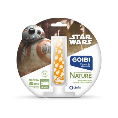 GOIBI PULSERA DE CITRONELLA NATURE 1 PULSERA STAR WARS BB8