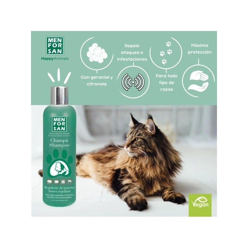 MENFORSAN CHAMPU GATOS INSECTOS