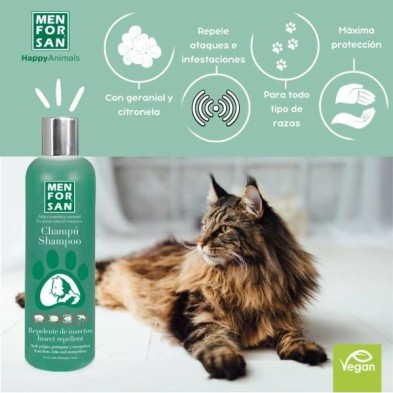 MENFORSAN CHAMPU GATOS INSECTOS