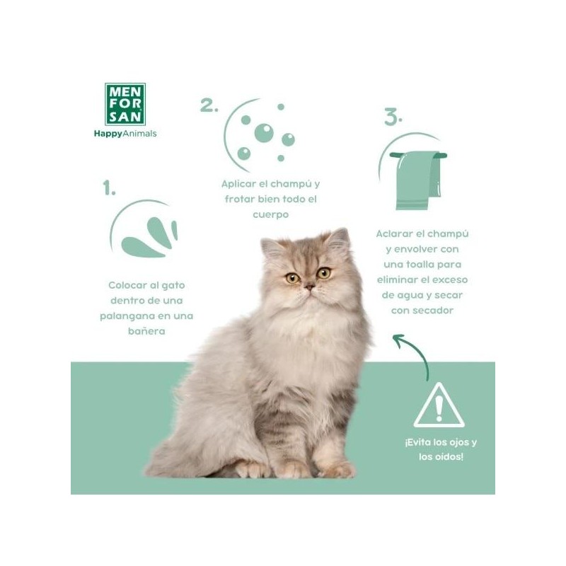 MENFORSAN CHAMPU GATOS INSECTOS